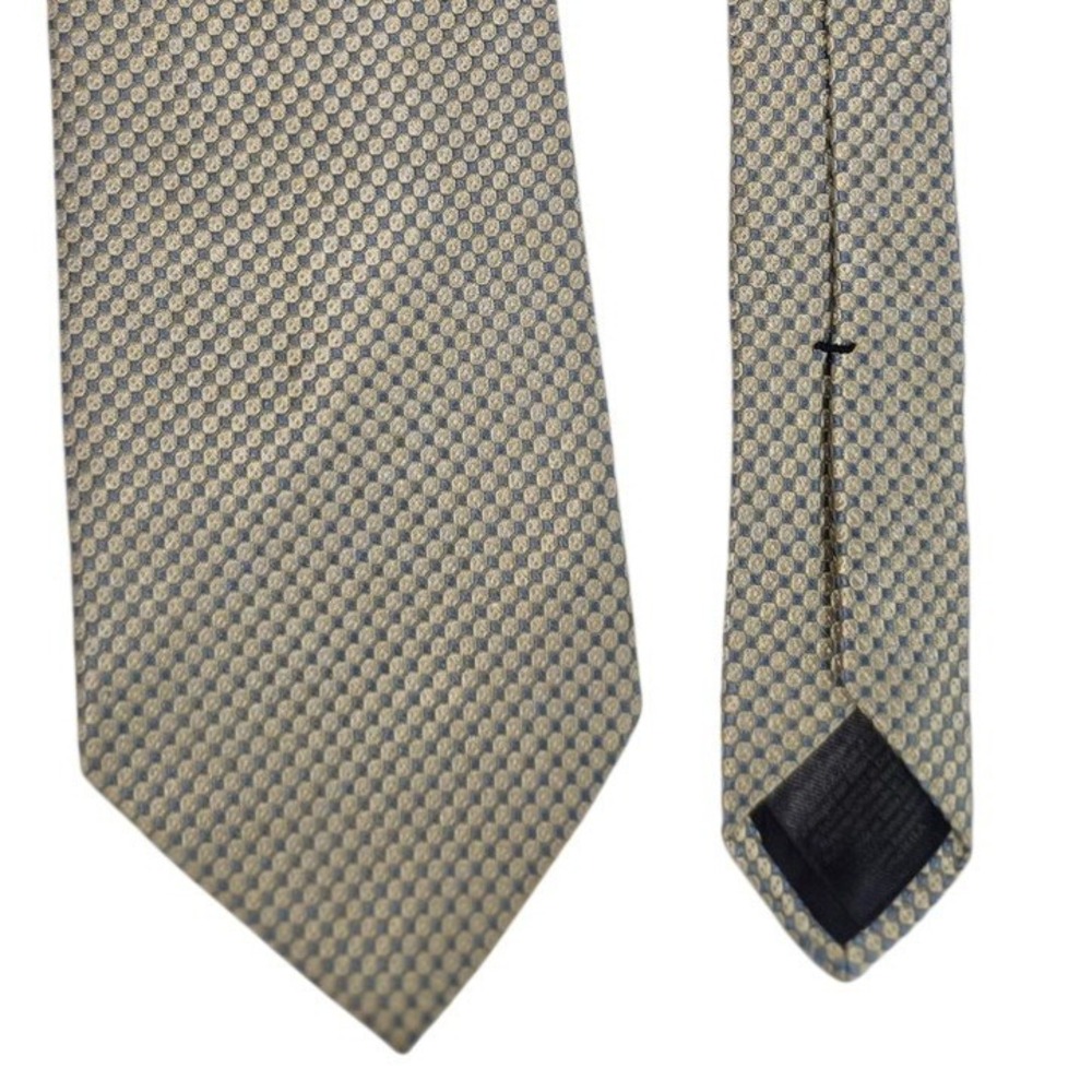 Brooks‎ Brothers Tie Mens Silk Geometric Woven Classic Made USA Gold Necktie
